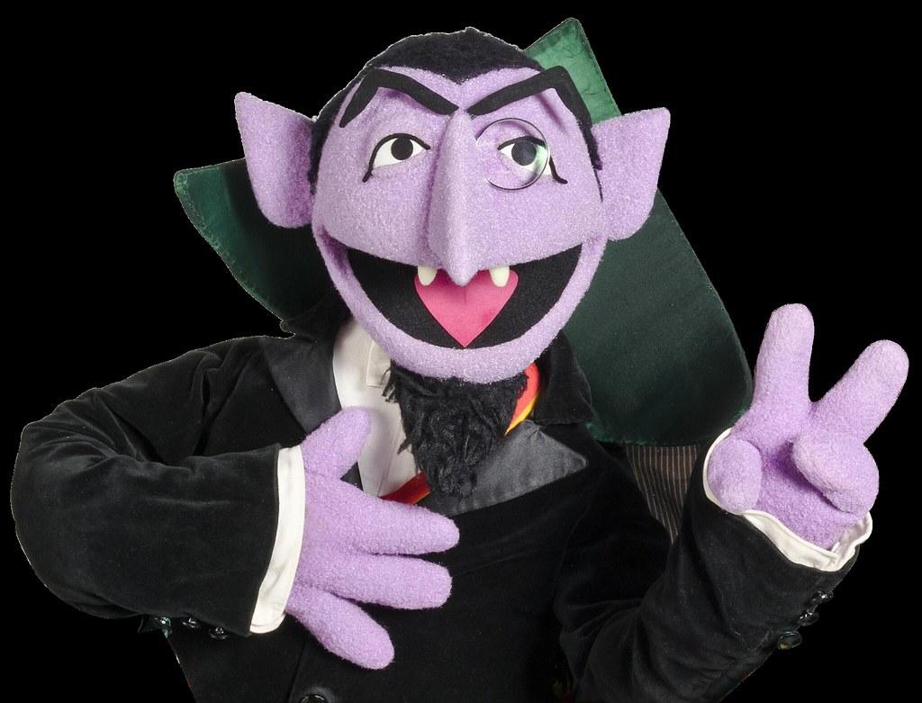 Count Von From Sesame Street Barry Stock