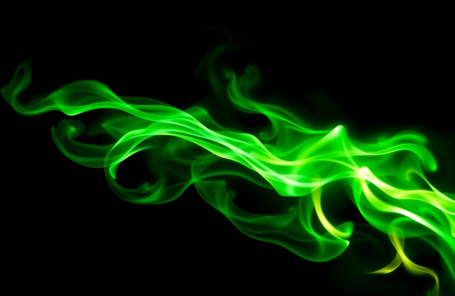 Green Flame Wallpaper