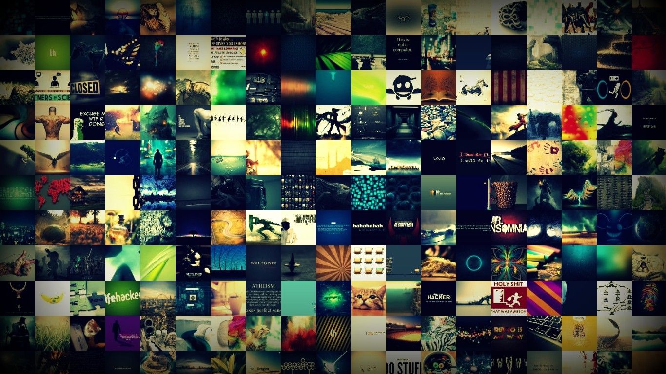 Collage Montage Wallpaper Widescreen HD