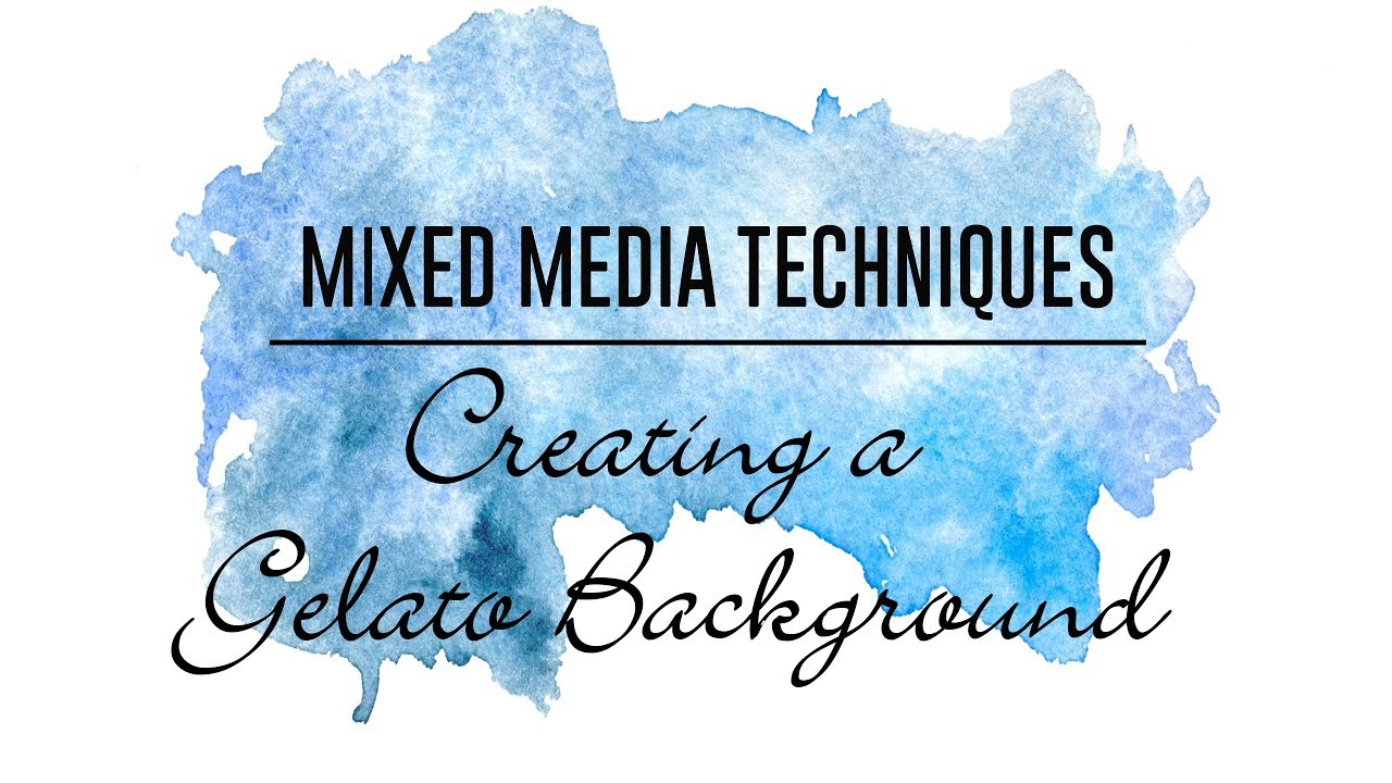 Mixed Media Techniques Gelato Background