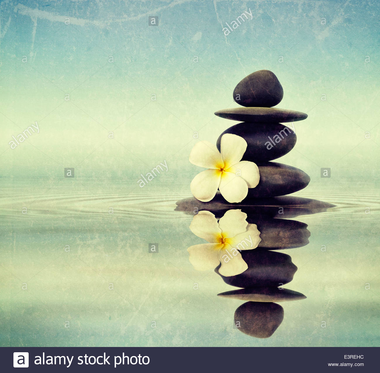 Zen Meditation Spa Relaxation Background Balanced Stones Stack