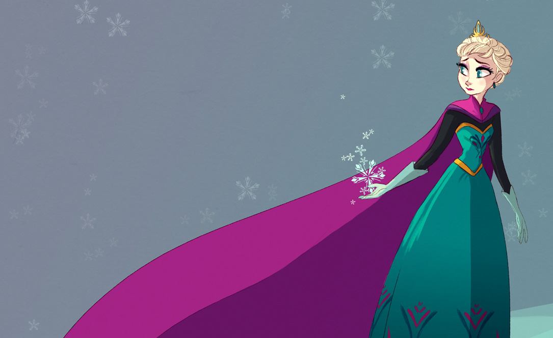 Frozen Elsa Anna Digital Fan Art Wallpapers