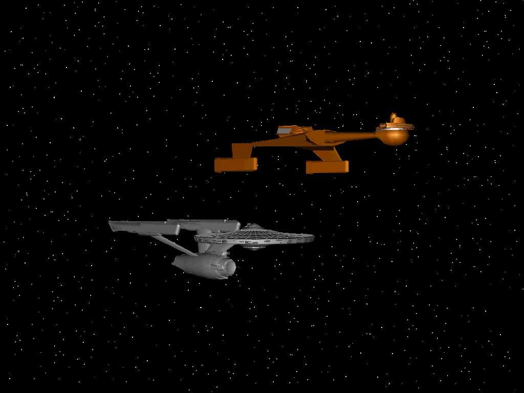 Federation And Klingon Ships