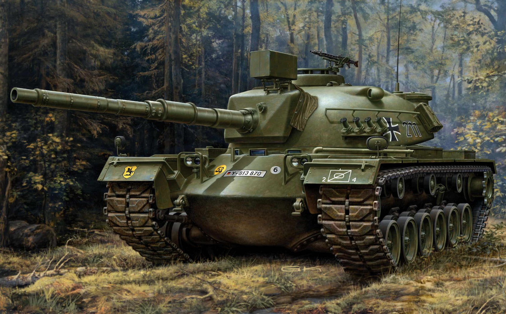 Picture Tanks German Painting Art Army