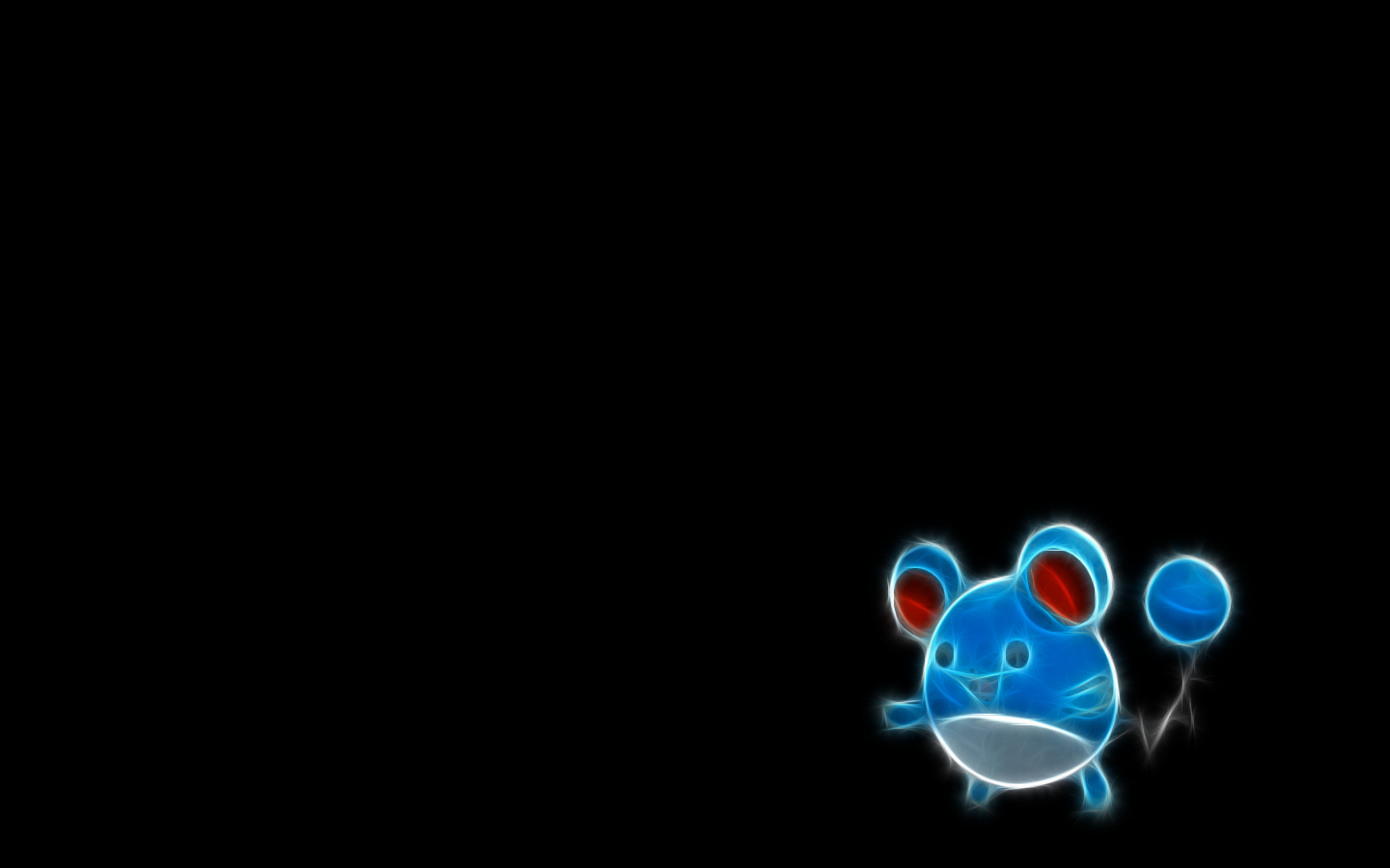 Fractalius, Pokémon, black background, anime