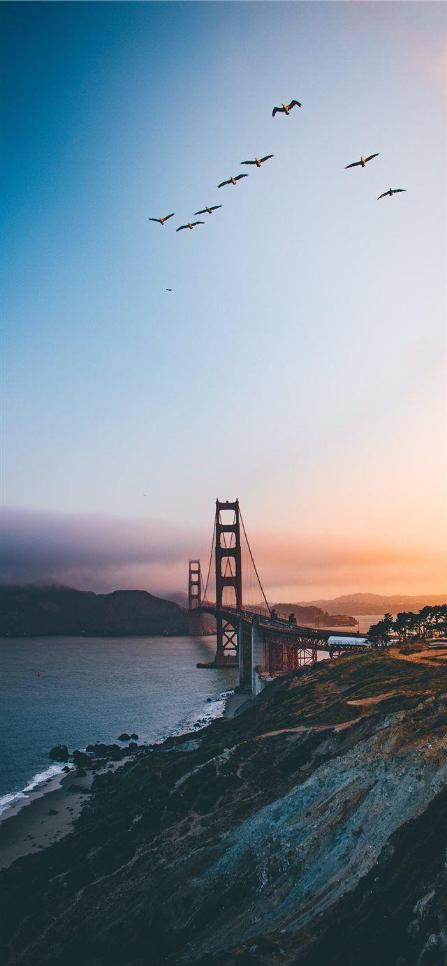 Golden Gate Bridge United States iPhone X wallpaper la bridge
