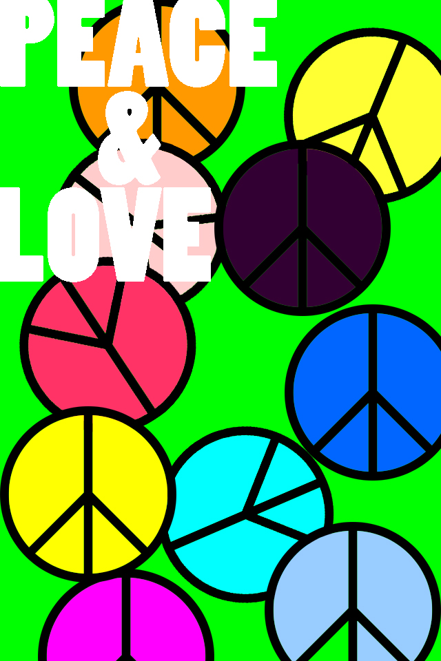 Peace And Love iPhone Ipod Wallpaper By Djiceblue