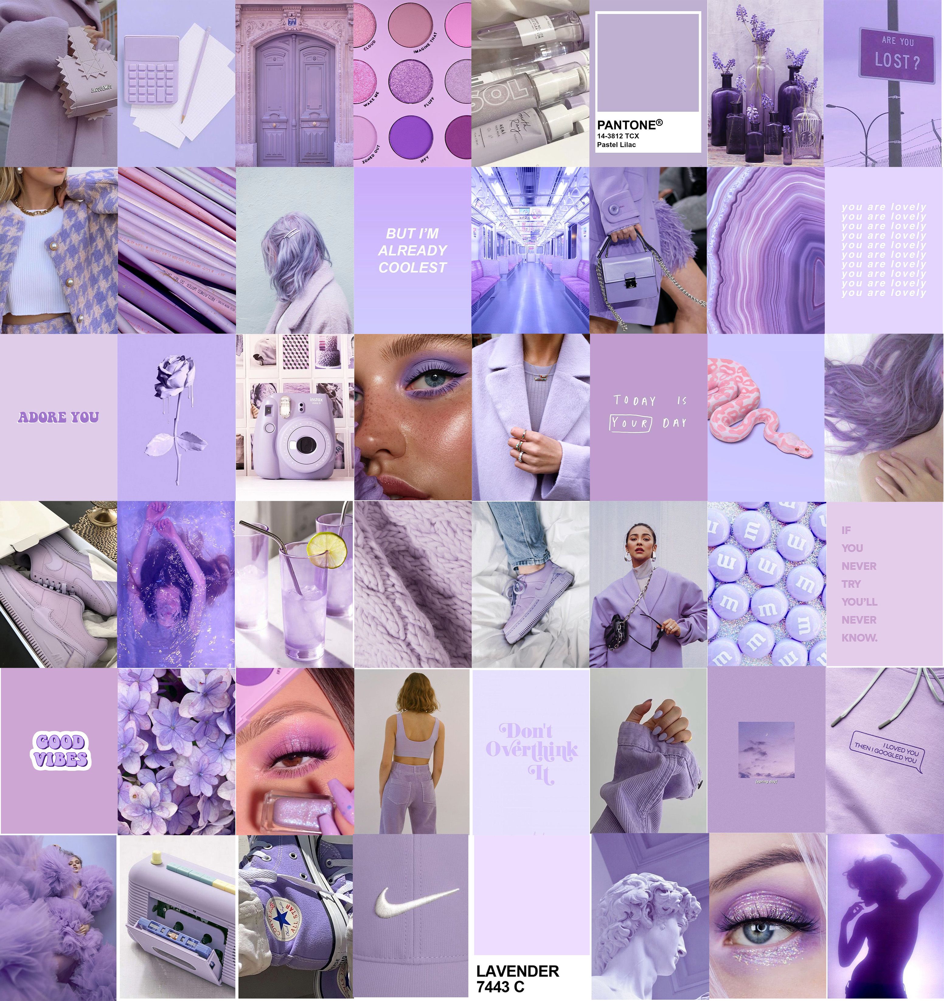 Free download Pastel Purple Aesthetic Boujee Wall Collage Kit DGTAL Etsy in  [3104x3291] for your Desktop, Mobile & Tablet | Explore 19+ Light Purple  Collage Wallpapers | Light Yagami Wallpaper, Light Purple