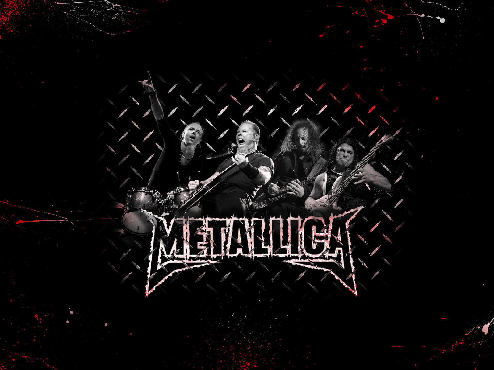 Papel De Parede Metallica Banda Rock Wallpaper Para No