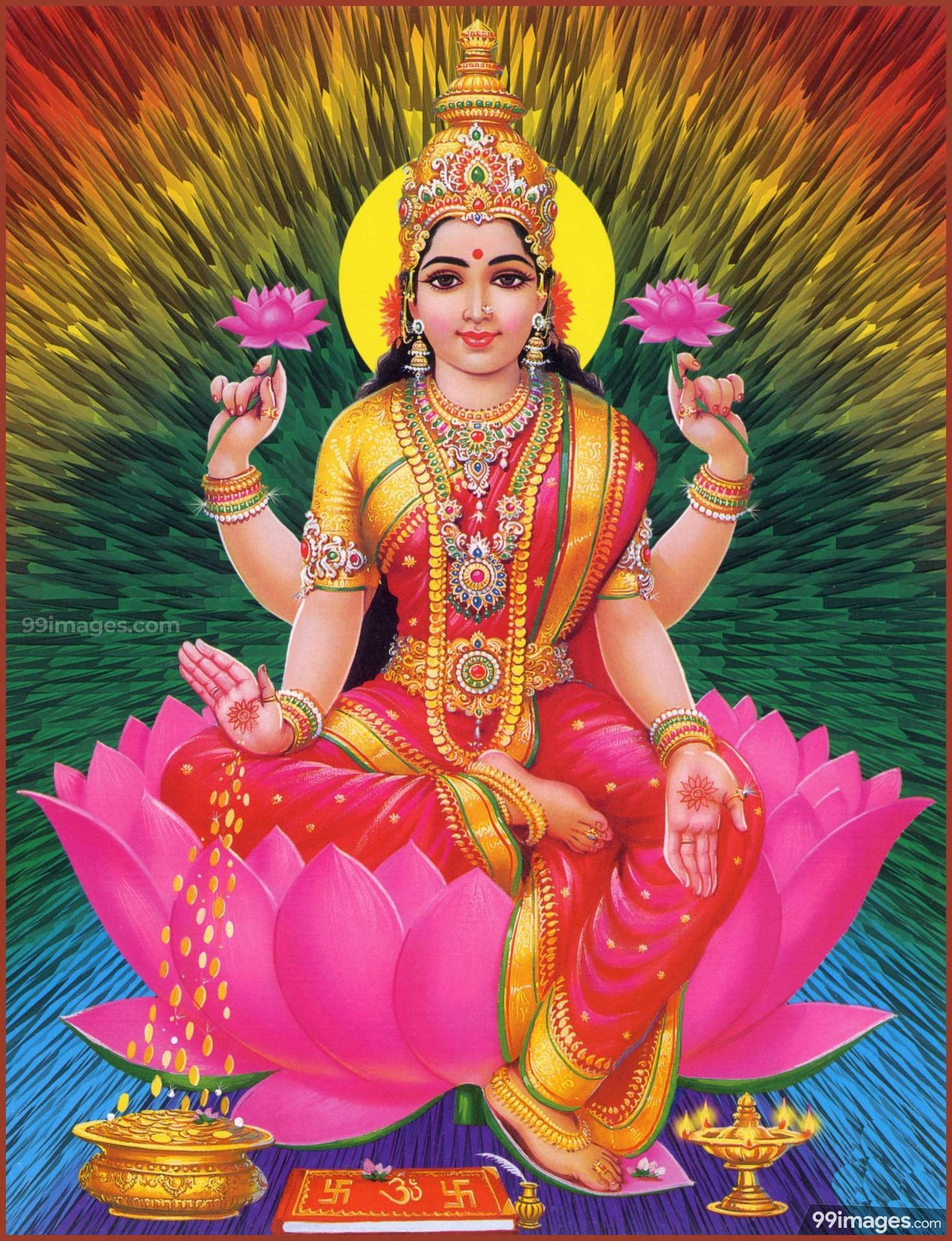 Goddess Lakshmi Hd Wallpaper
