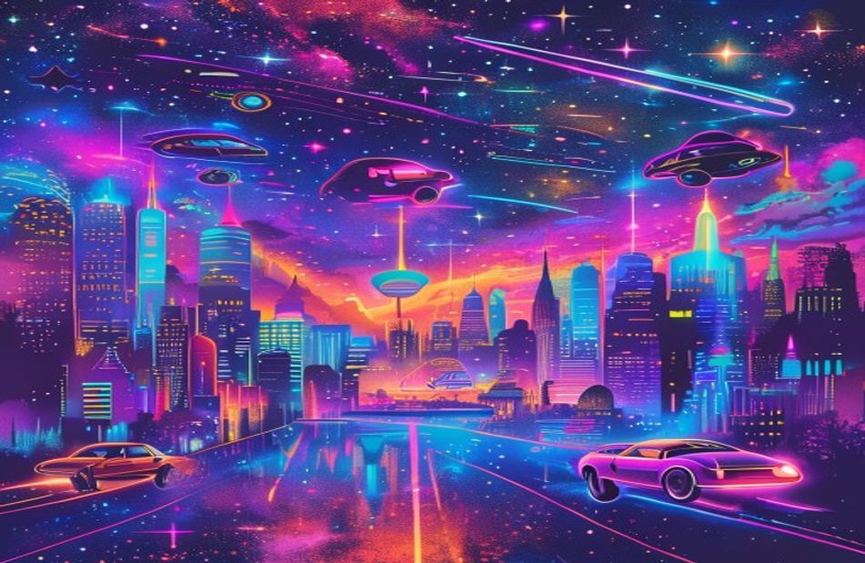 Retro Sci Fi Wallpaper