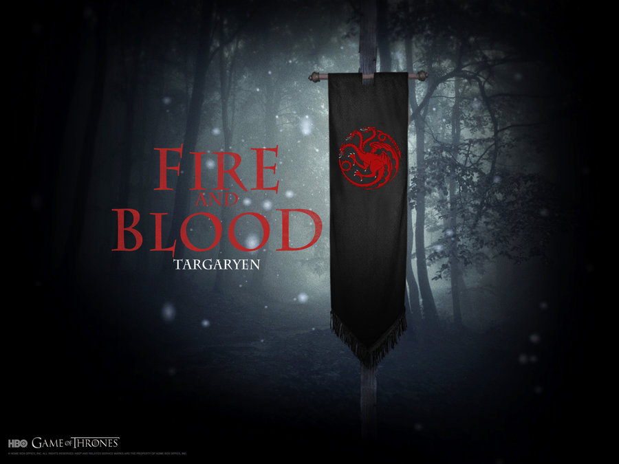 House Targaryen Wallpaper banner version by SiriusCrane on