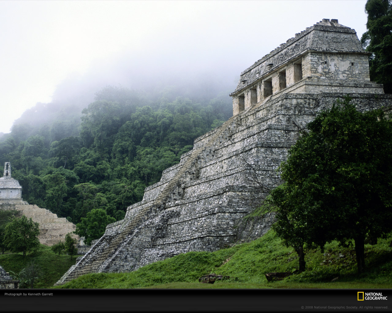 Palenque Temple Photo Mexico Wallpaper Photos National