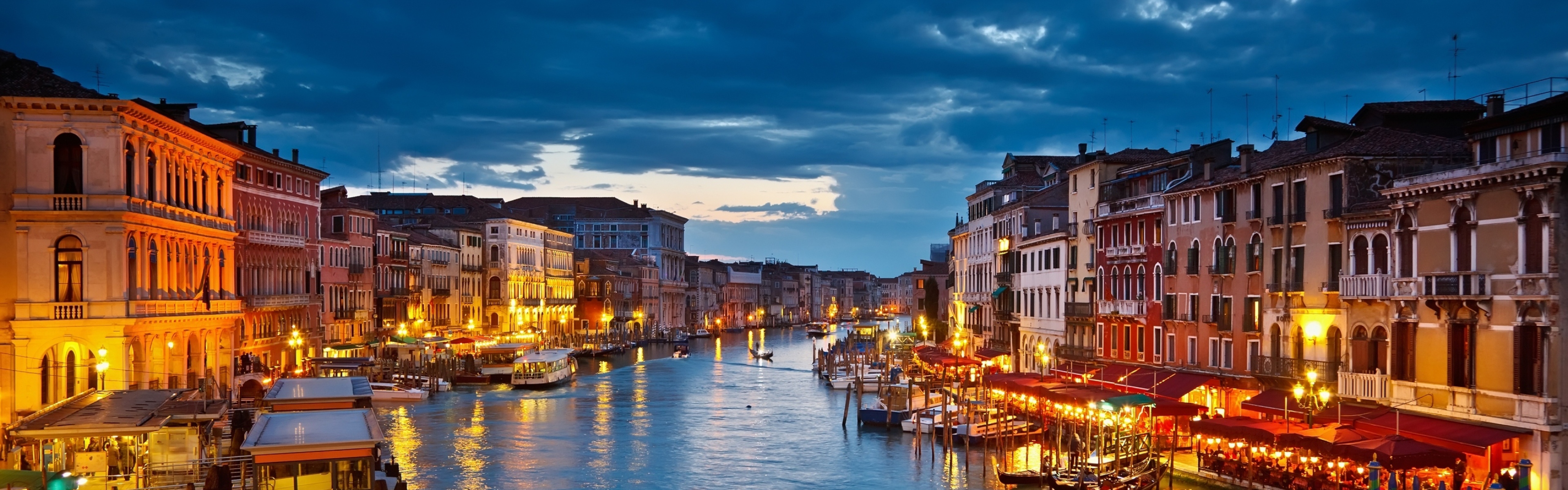 Wallpaper Italy Venice Gondolas River