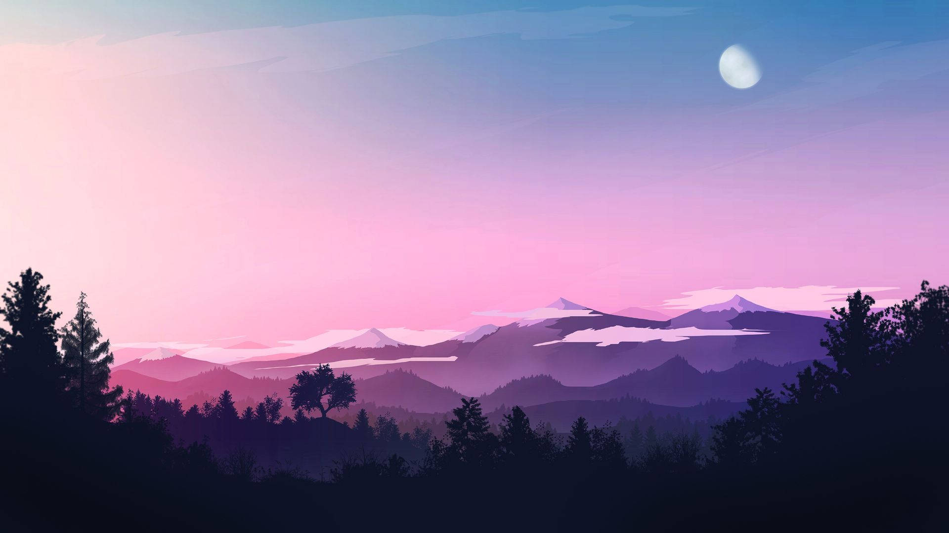 Aesthetic Landscape Wallpaper