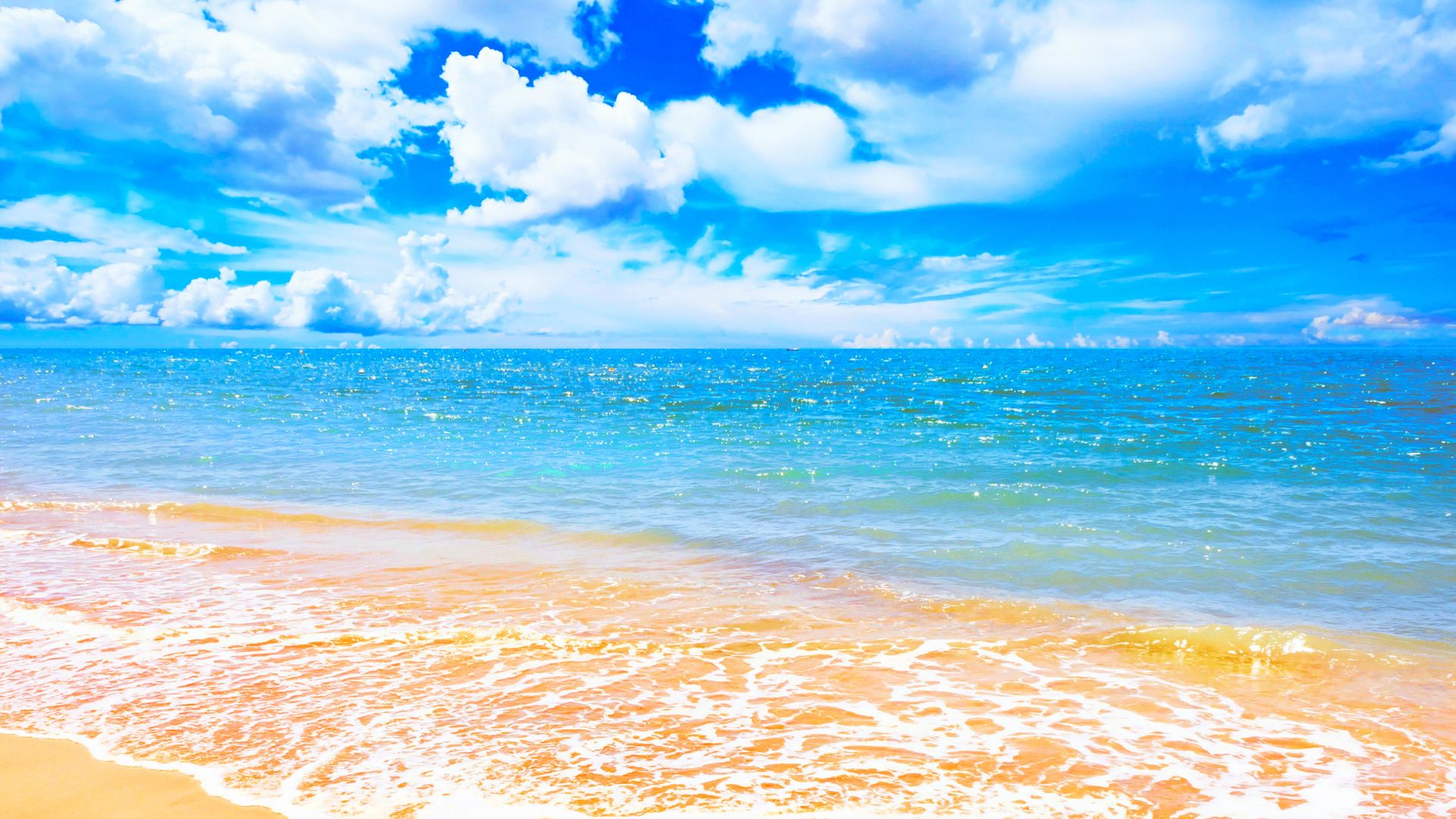 Earth Beach Blue Sea Sunny Nature Wallpaper Stream