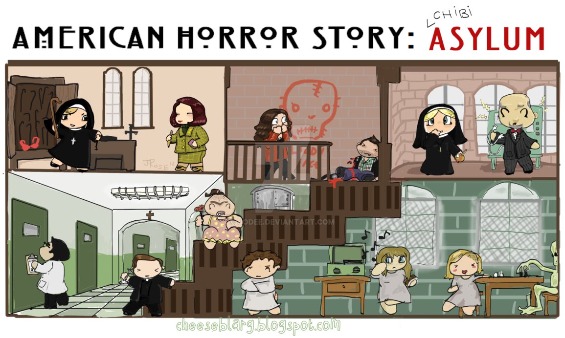 American Horror Story Chibi Asylum By Jodee