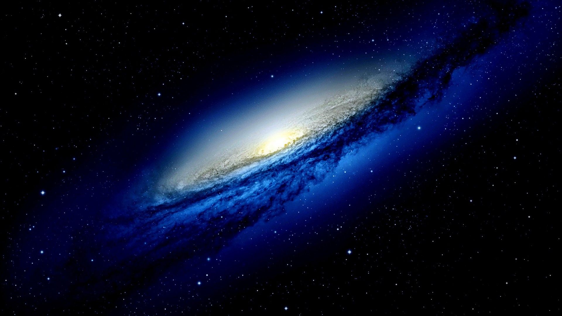Blue Galaxy iPhone Wallpaper On