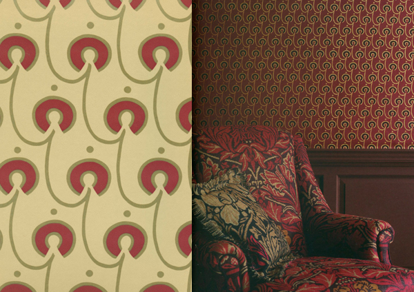 Co Morris V Red House Cream And Gold Dmowre103 Wallpaper