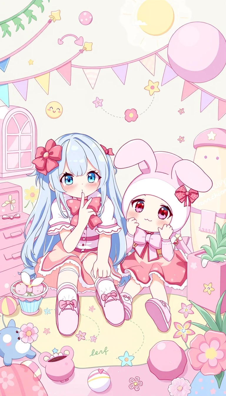 Kuromi And Melody Wallpaper