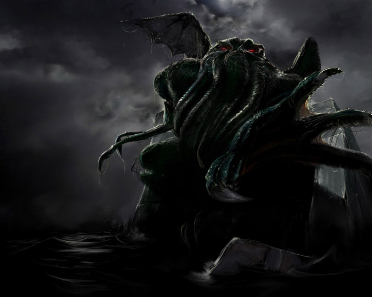 Cthulhu Fantasy Art Hp Lovecraft Wallpaper HD