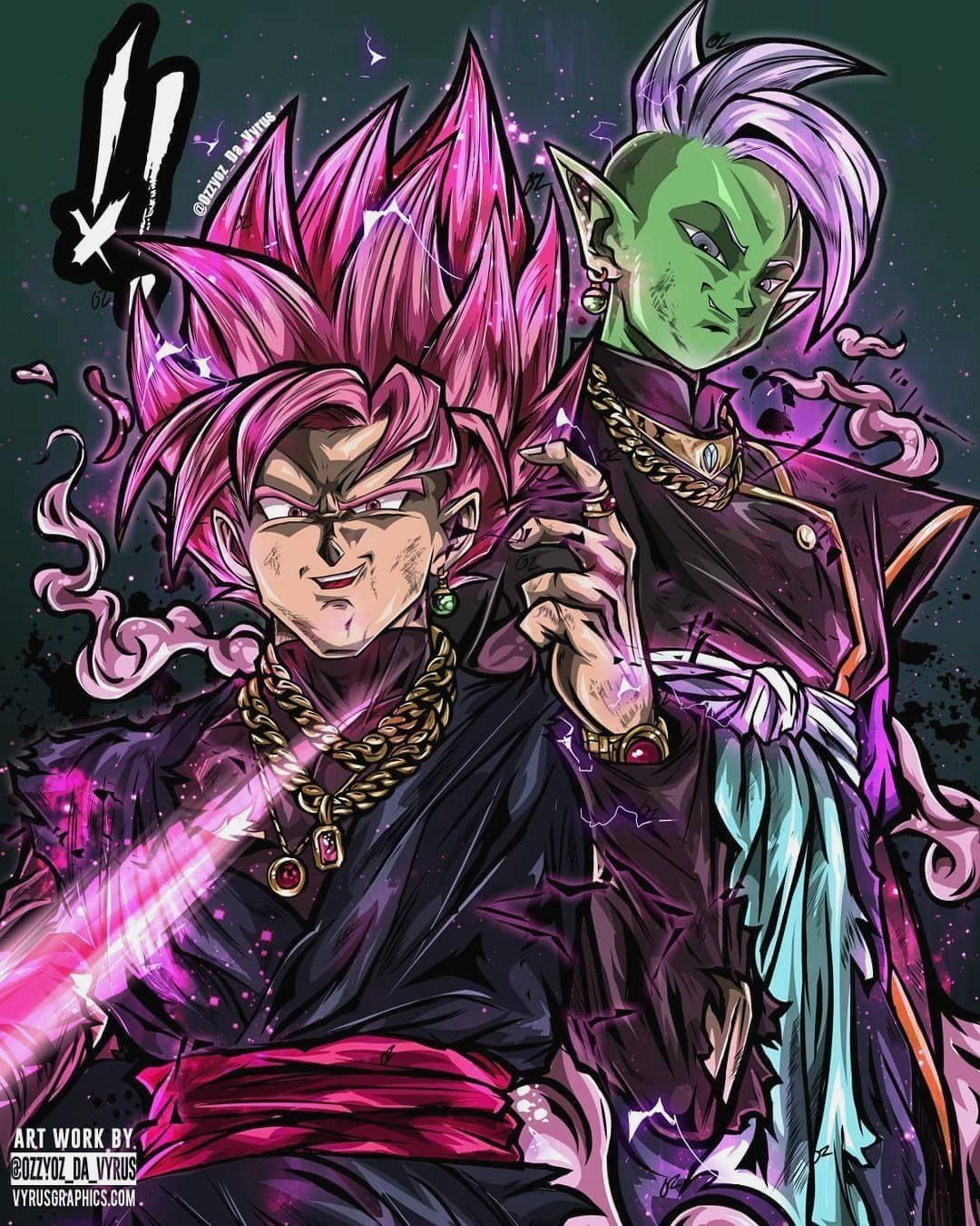 Fanart Goku Black iPhone Wallpaper