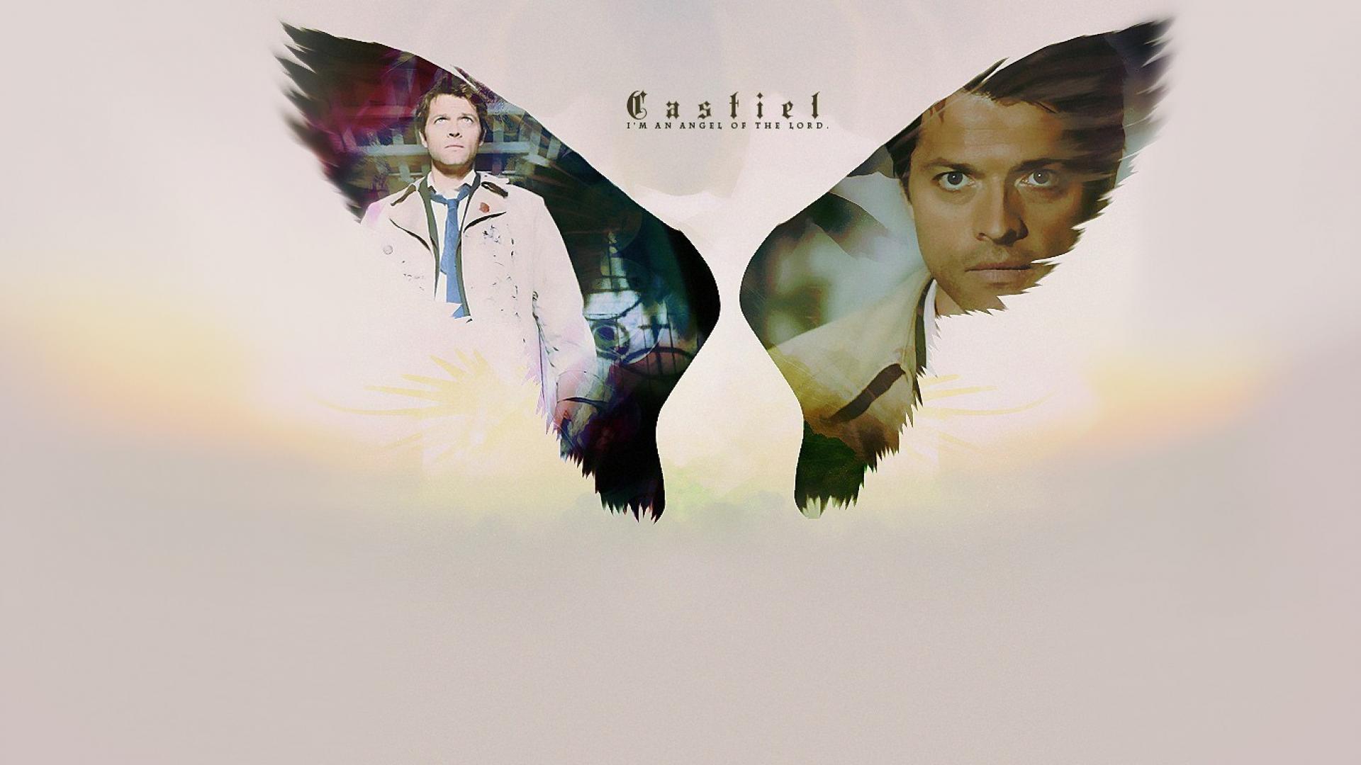 Angels supernatural castiel tv series wallpaper