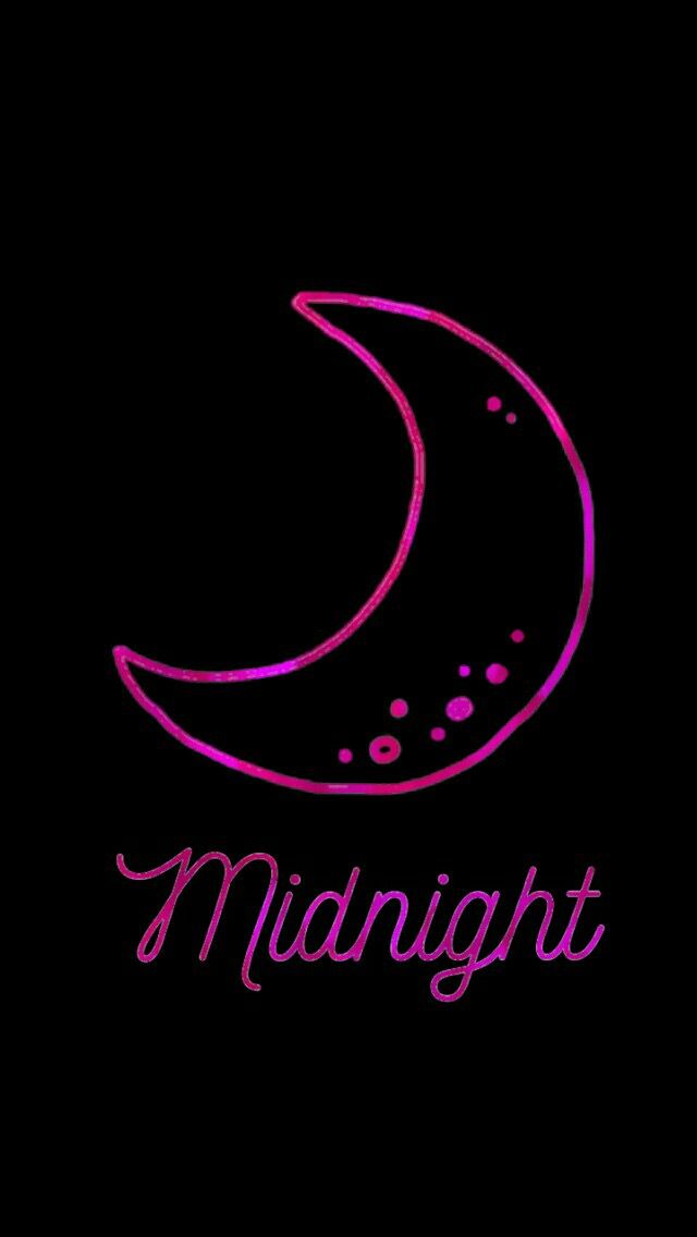 Midnight Hot Pink Moon iPhone Wallpaper Wp Vol In