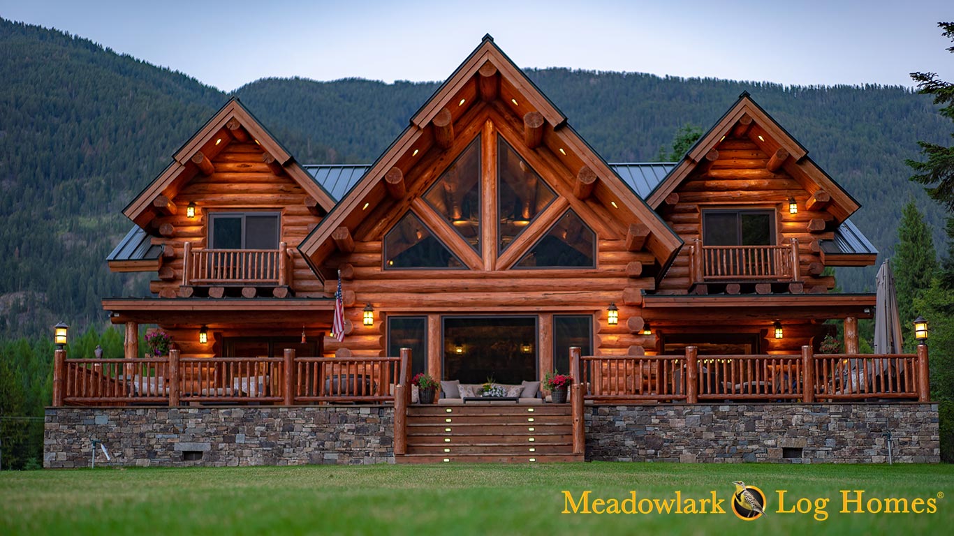Montana Lodge Meadowlark Log Homes
