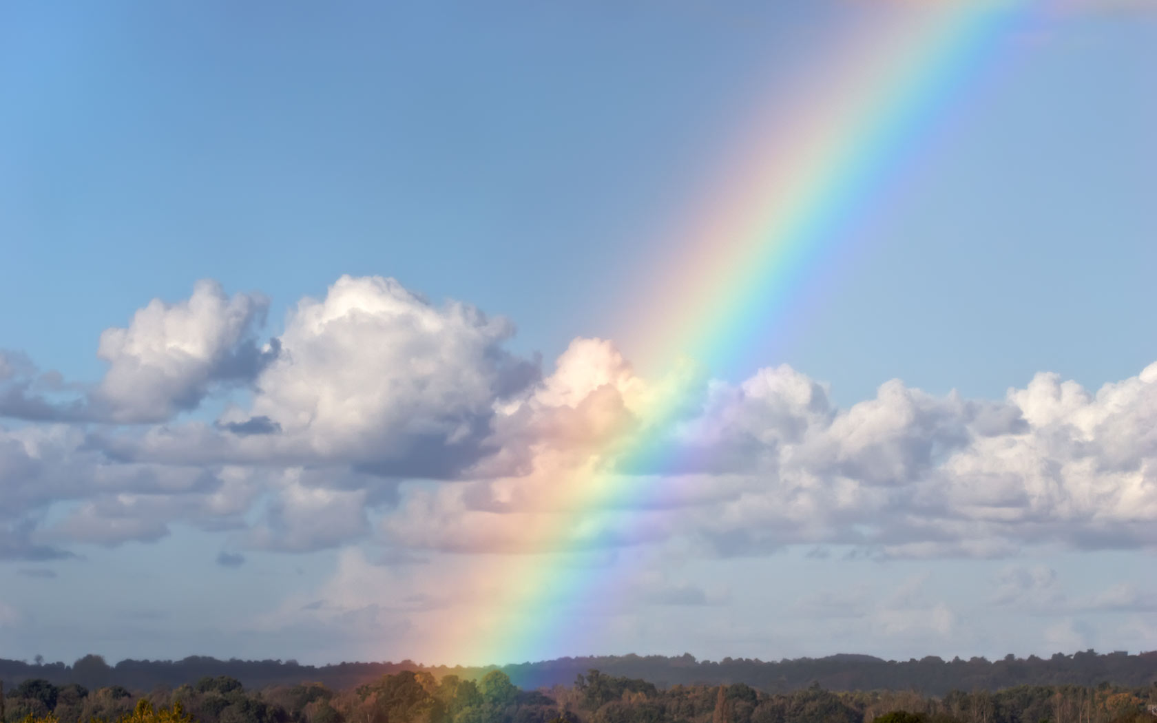 Colourful Rainbow Over Bungay Desktop Background Pixels