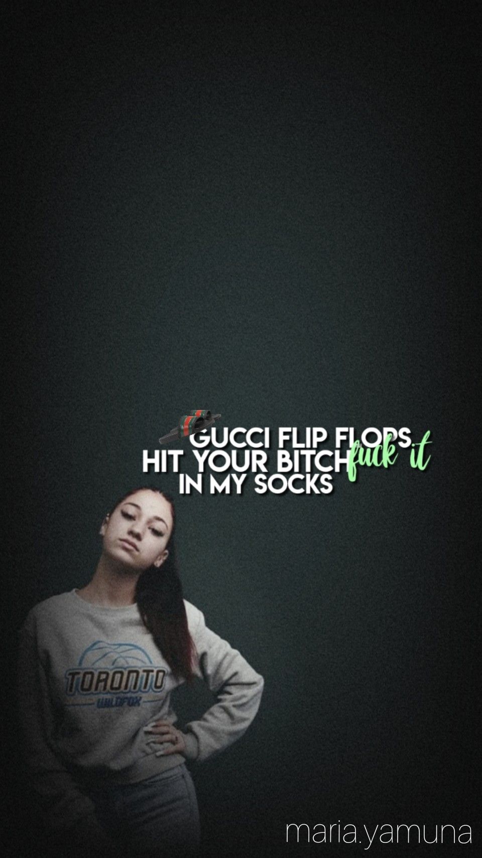 Gucci Flip Flops Bhadbhabie Daniellebregoli Wallpaper Muzyka