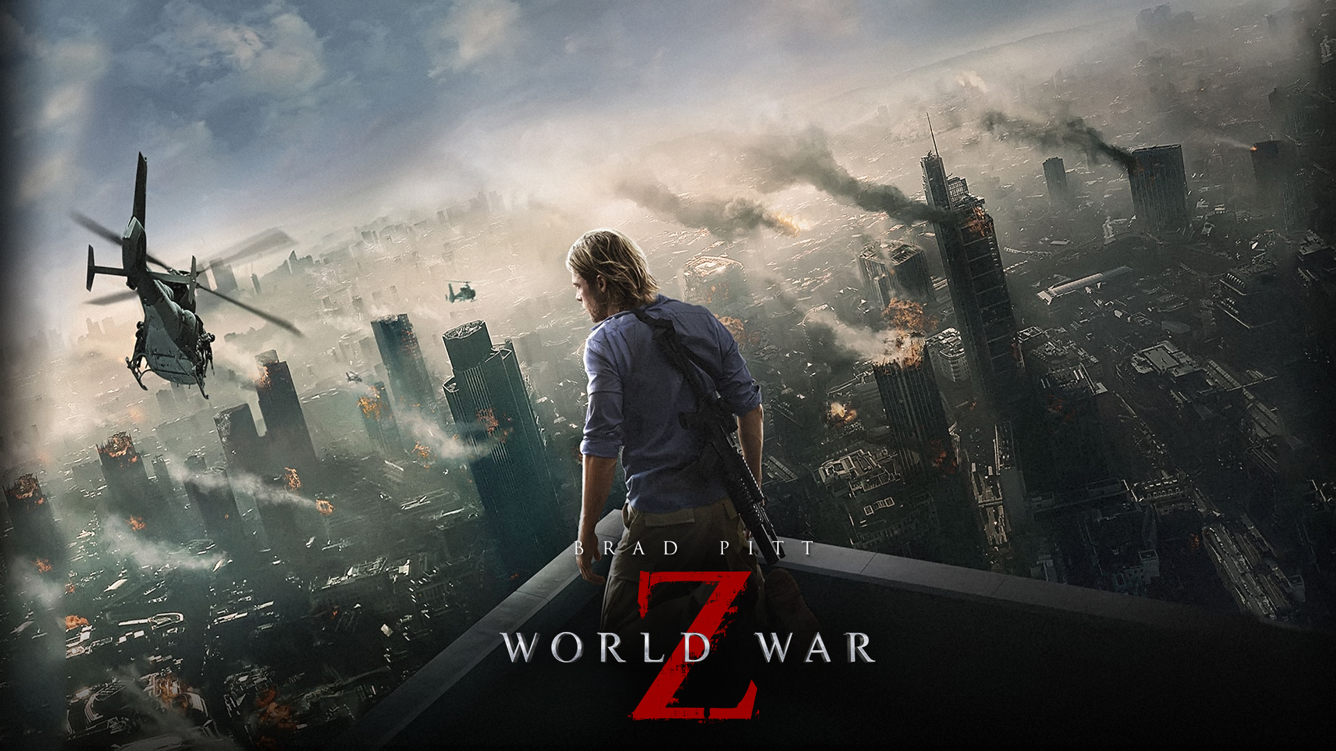 War Z Starring Brad Pitt Widescreen Wallpaper Movie