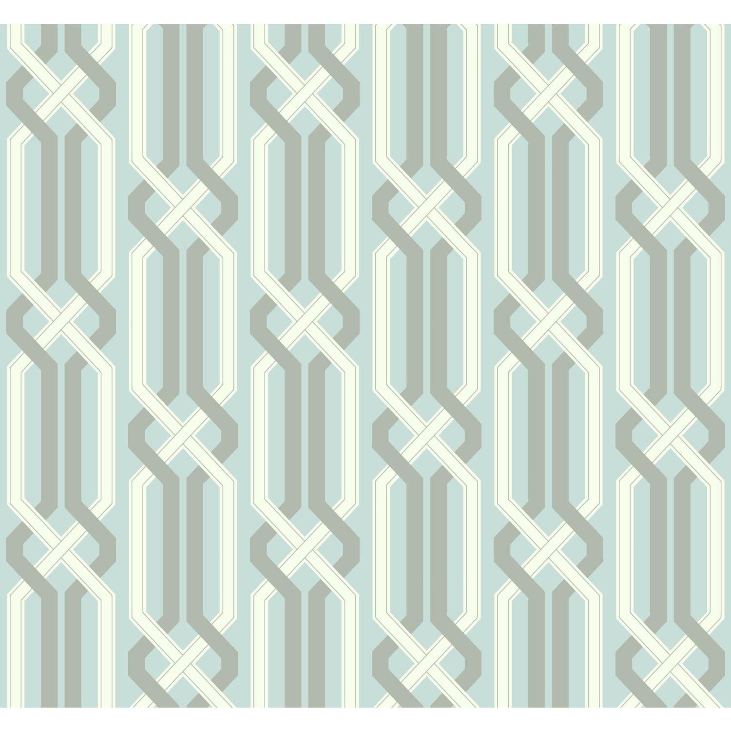 Carey Lind Vibe Criss Cross 27 x 27 Geometric Wallpaper by York