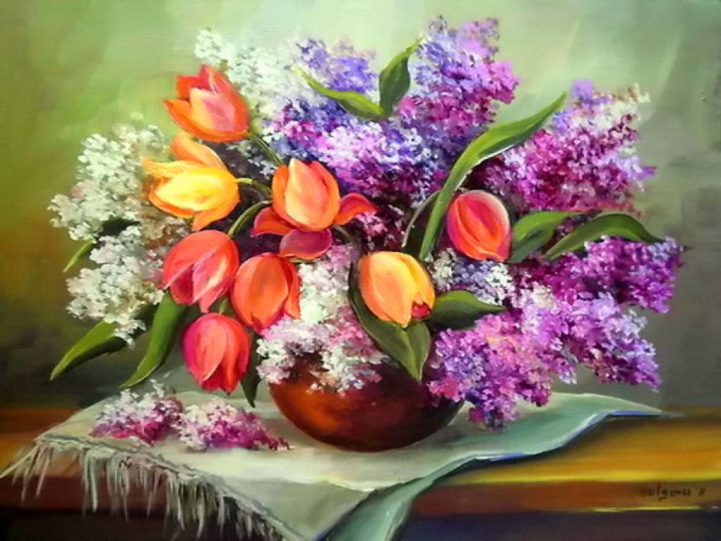 Spring Bouquet High Quality And Resolution Wallpaper On