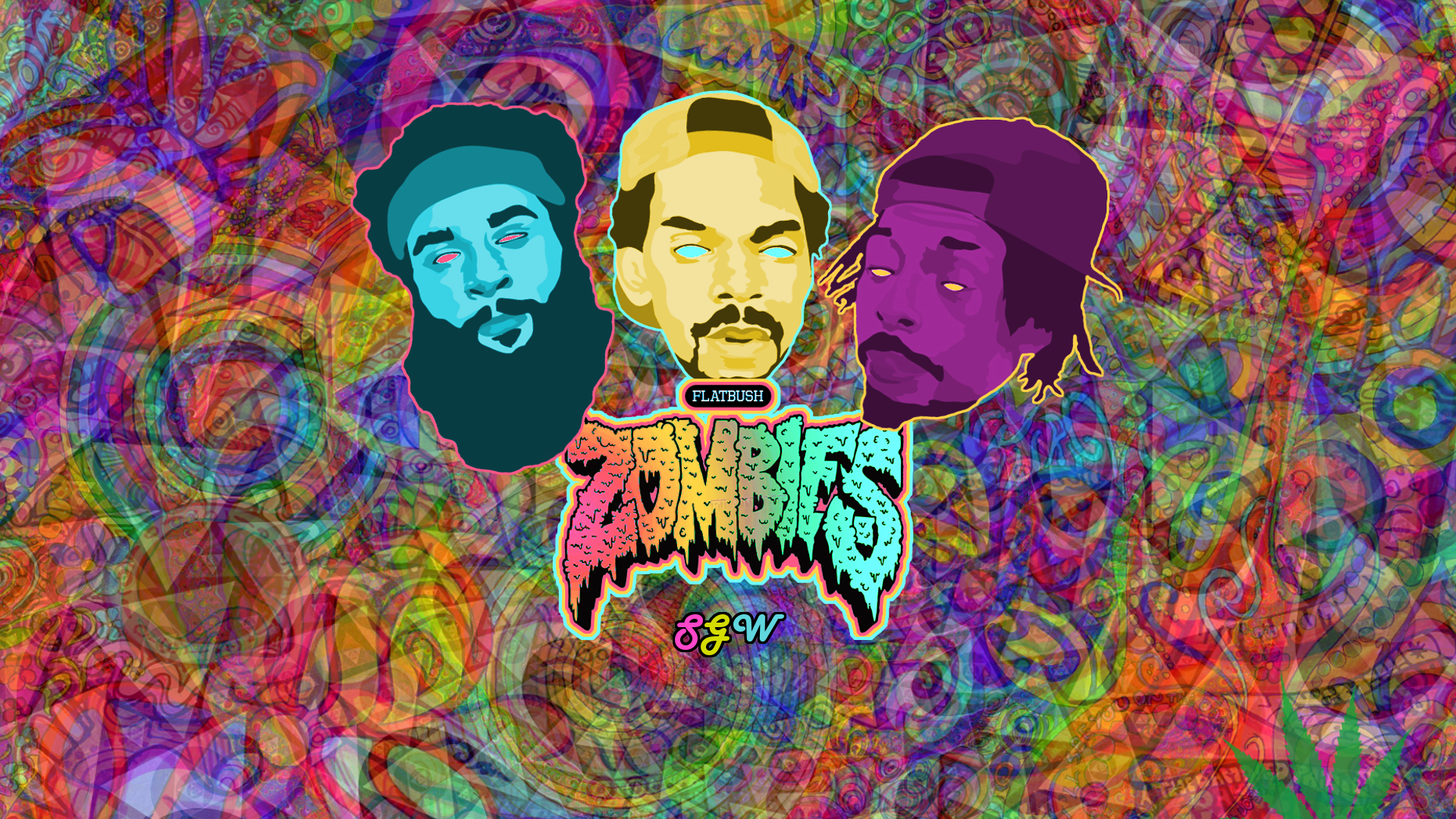 Flatbush Zombies Psychedelic Wallpaper By Joakimriise