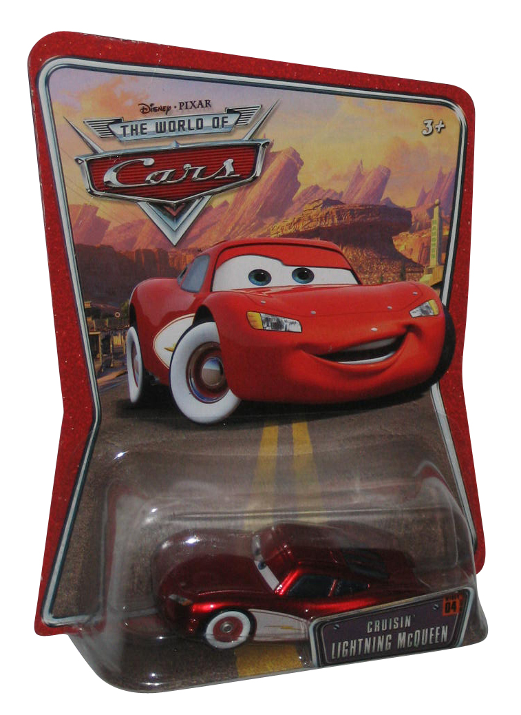 Disney World Of Cars Cruisin Lightning Mcqueen Die Cast Toy Car
