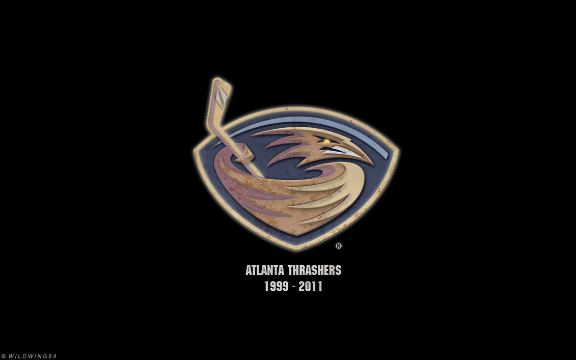 Atlanta Thrashers Metallic Logo Wallpaper By Wildwing64 On