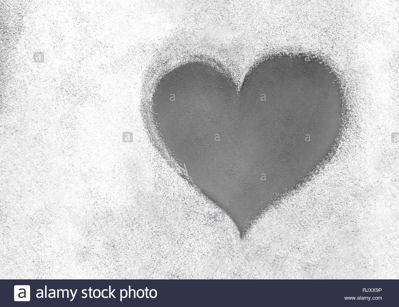 Grunge Texture With Grey Heart Symbol It Can Be Used As A