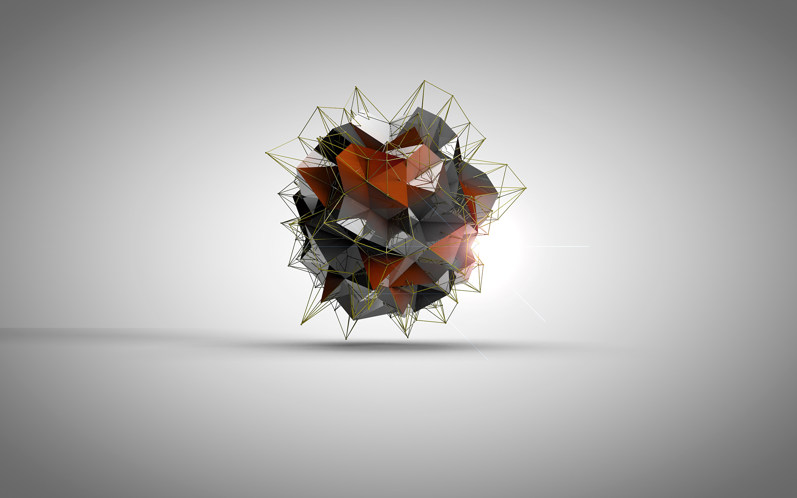 Icosahedron Cinema 4d Desktop Background by JoeHarperArtwork on