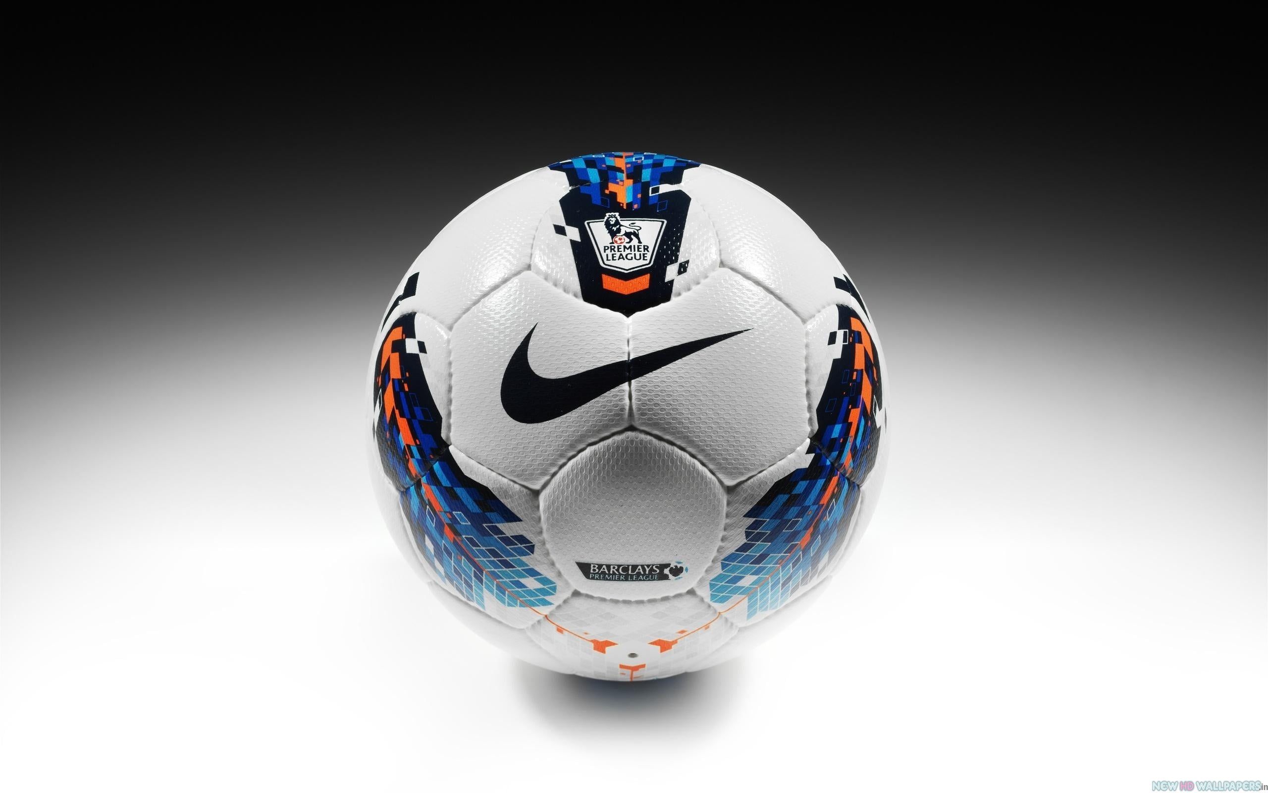 White And Blue Nike Soccer Ball On Surface HD Wallpaper