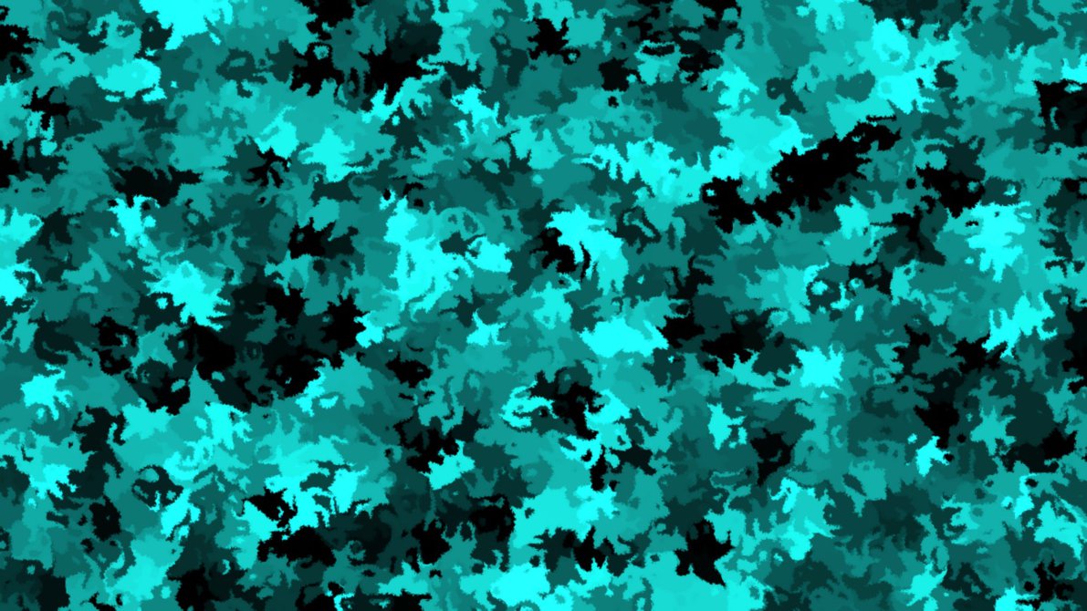 Blue Camouflage Wallpaper Aqua Camo