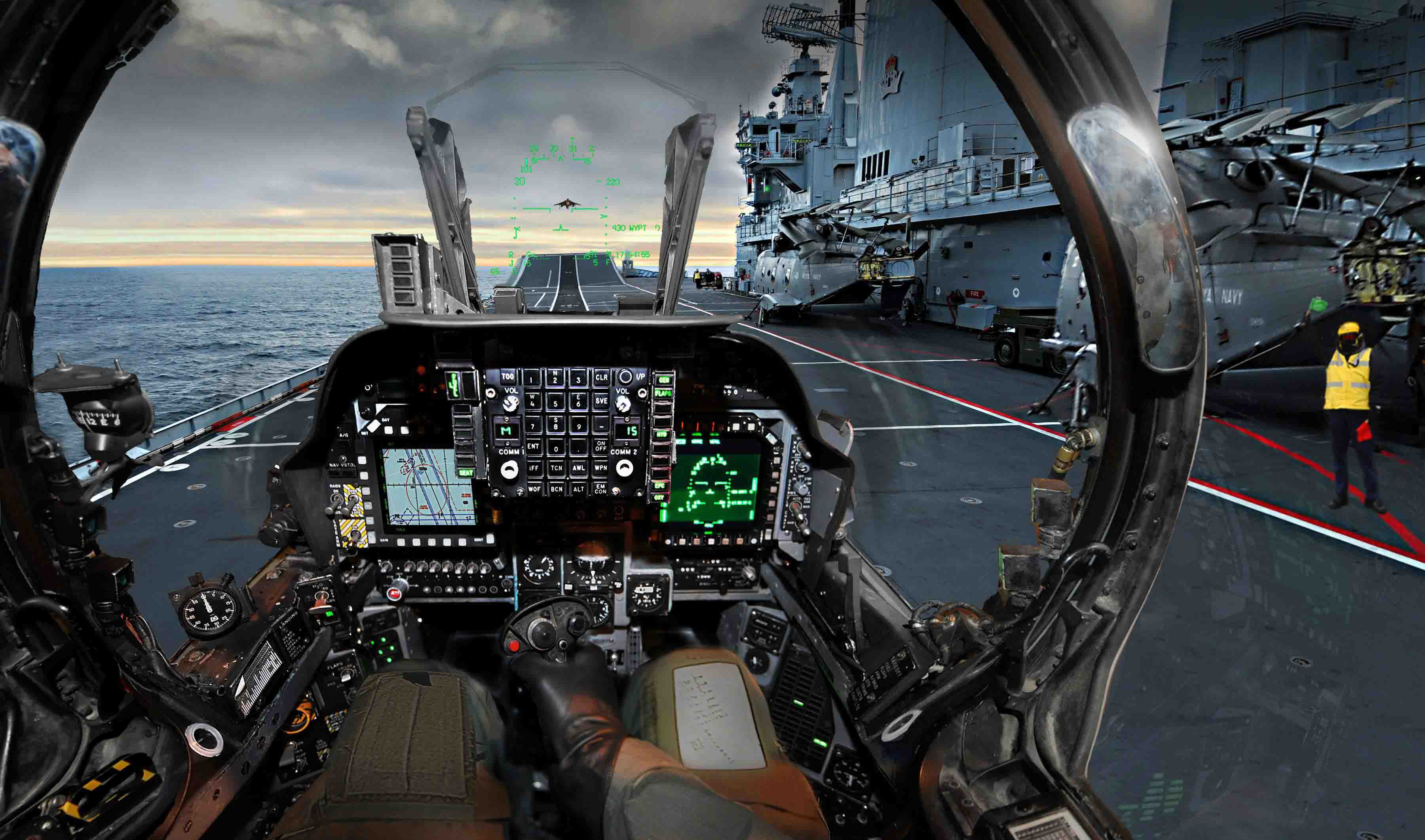 Fighter Aircraft Cockpit HD Pic Wallpaper