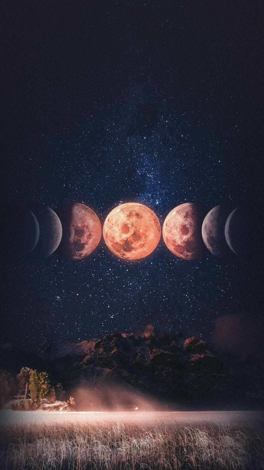 Moon Phases Wallpaper