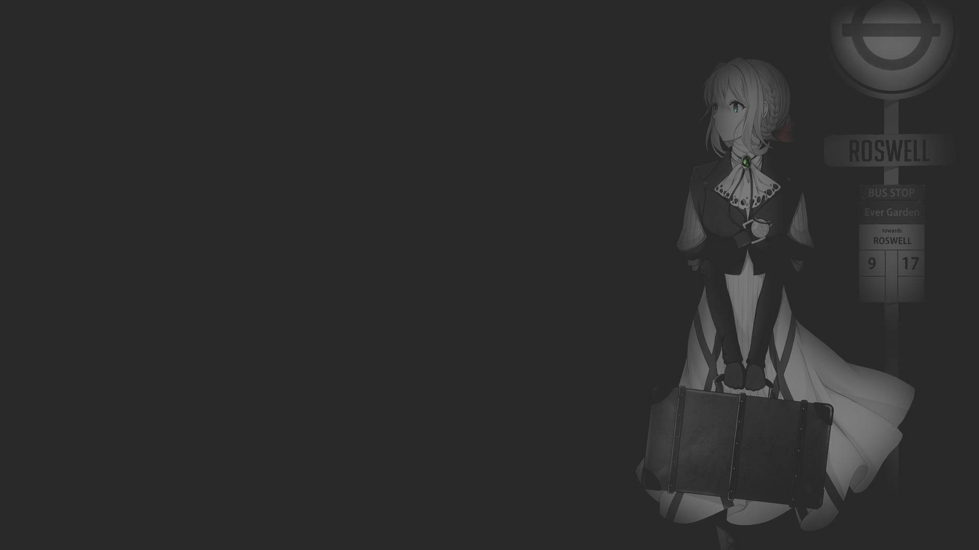 Dark Anime Aesthetic Desktop Wallpaper
