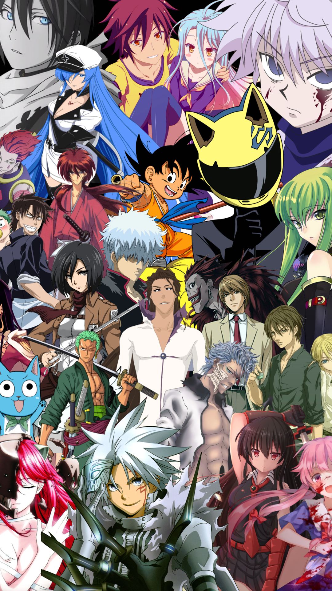 408914 / Anime Crossover, Albedo (Overlord), Assassination Classroom, Ayame  Kajou, Aoi Miyamori, Ainz Ooal Gown, 1080x1920 Phone Wallpaper - Wallpaper  ID