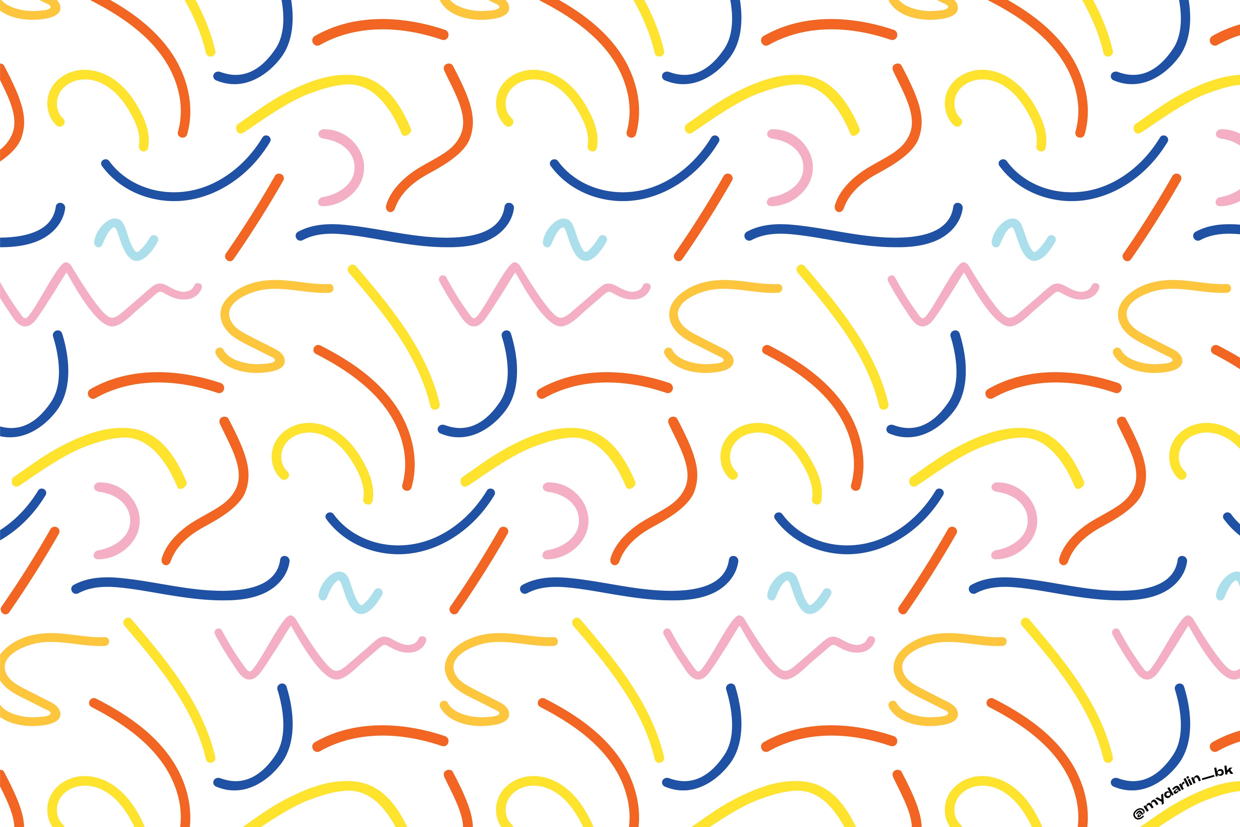 Squiggle Party Pattern Device Wallpaper My Darlin
