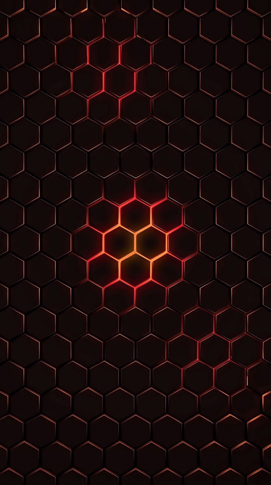 Red Glow Black Geometric Wallpaper Abstract And