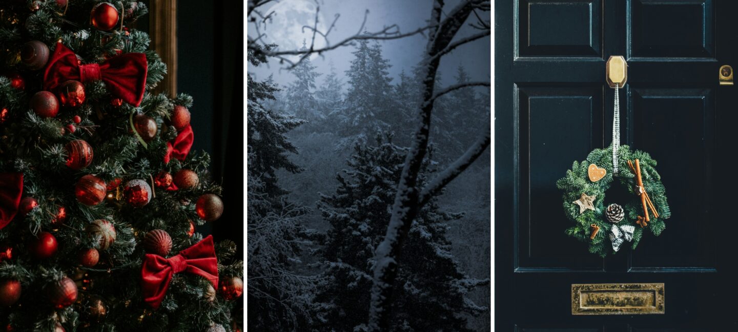Dark Christmas Aesthetic Wallpaper For iPhone
