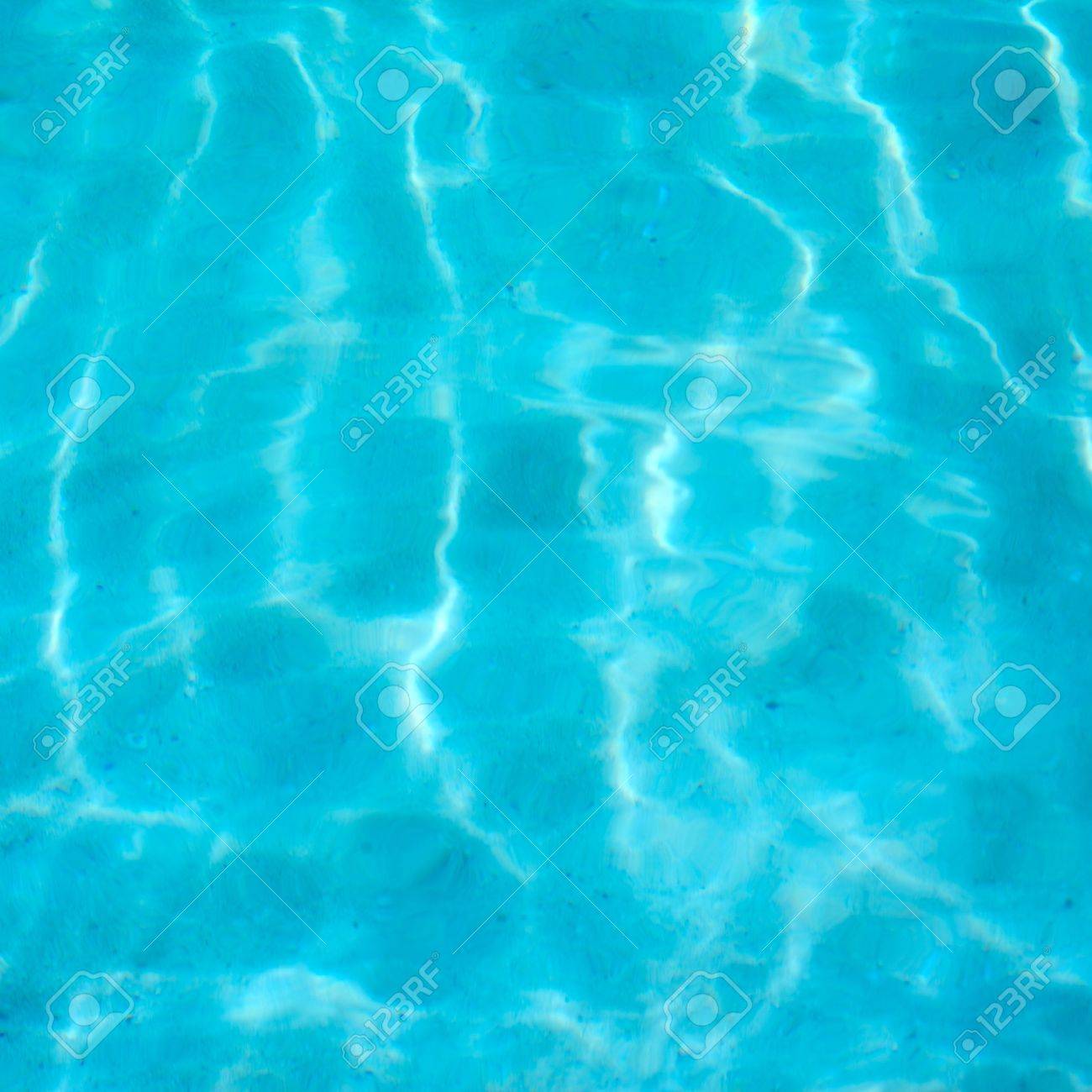 Blue Seabed At Sunny Day Background Soft Focus Stock Photo