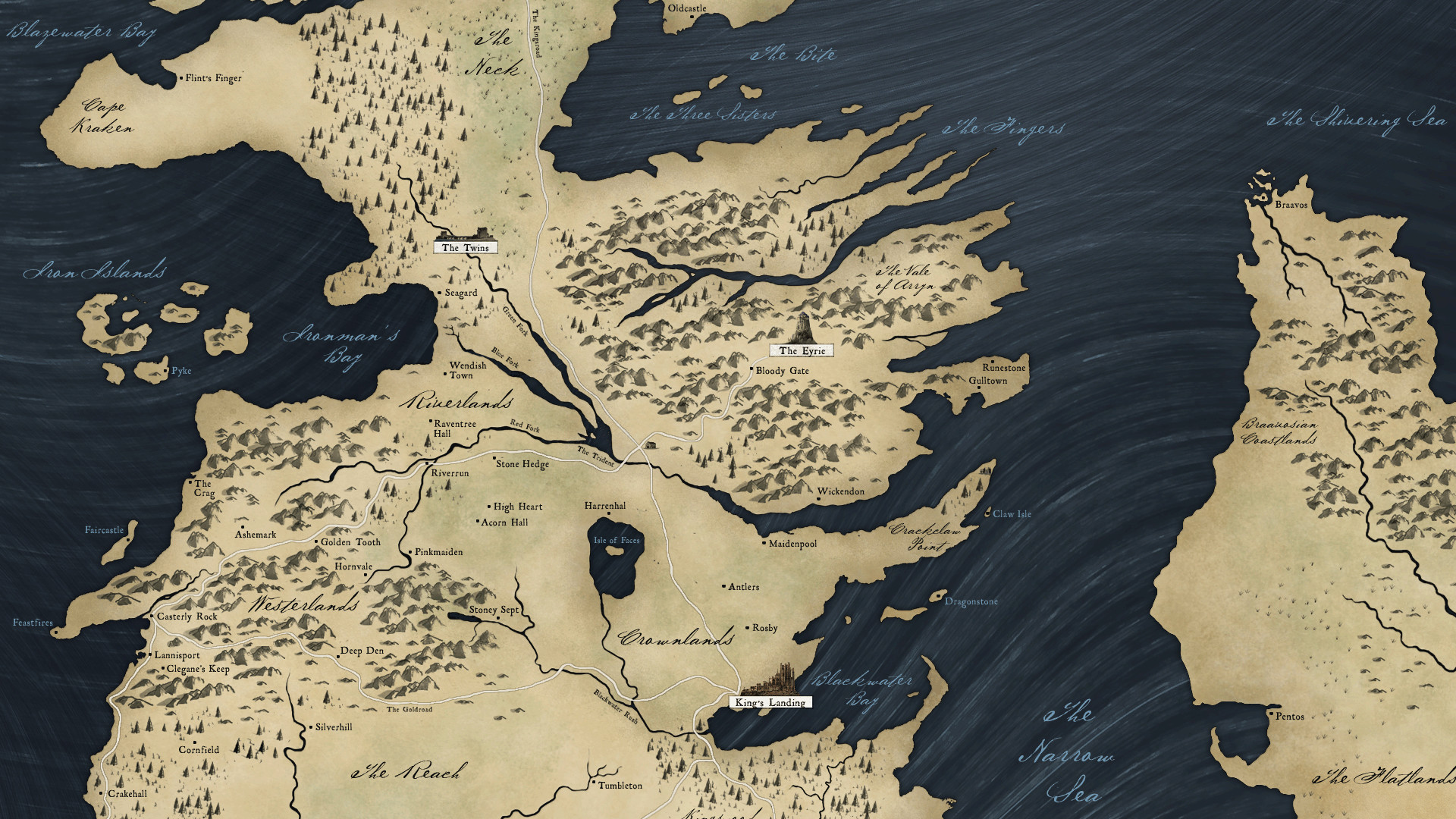 Westeros Map Wallpaper